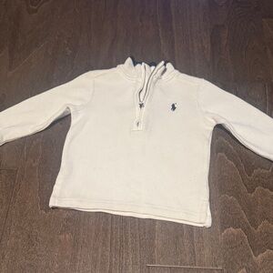 Polo by Ralph Lauren White Quarter-Zip Pullover